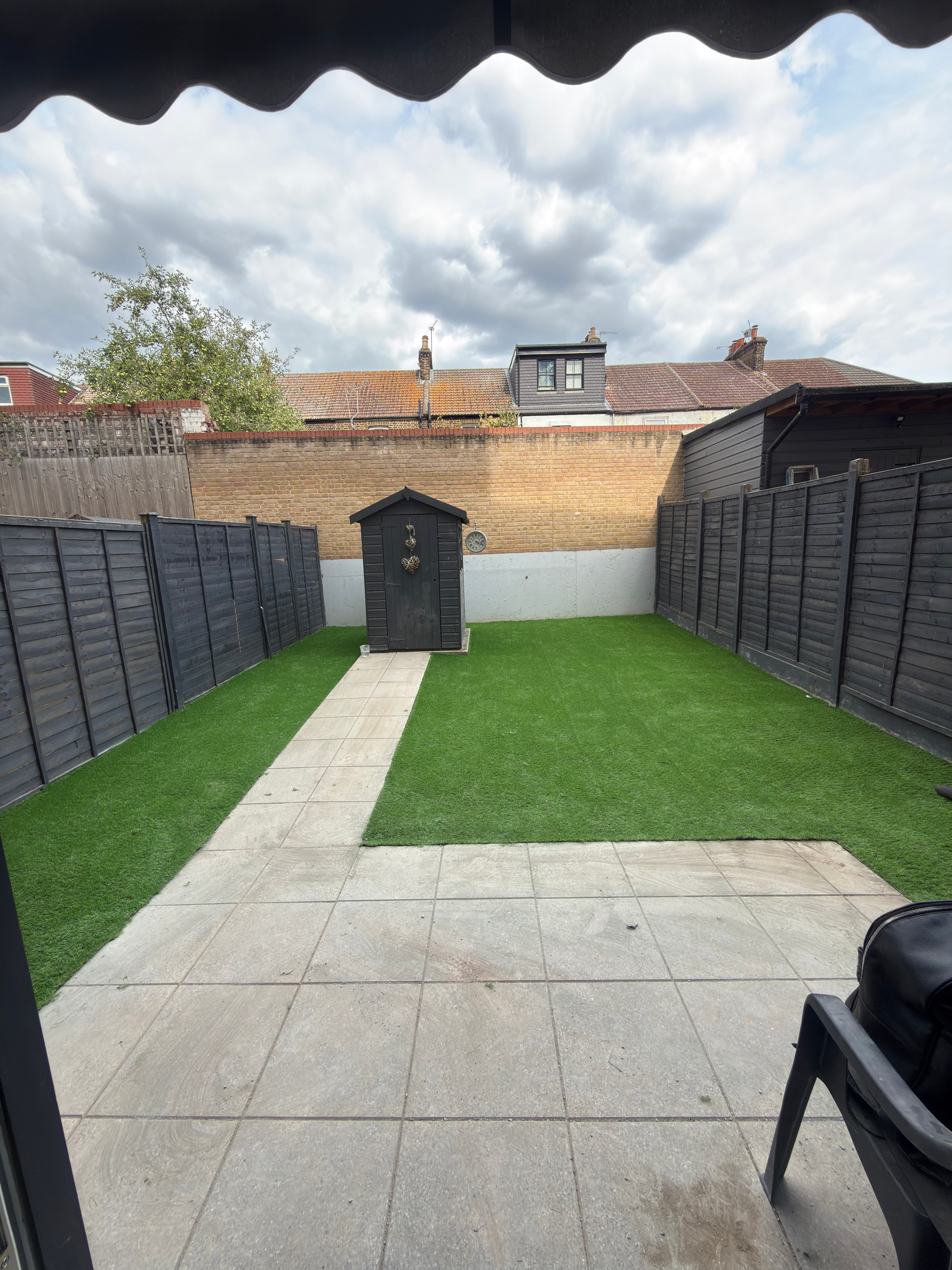 Low-maintenance garden transformation in Barking after completion